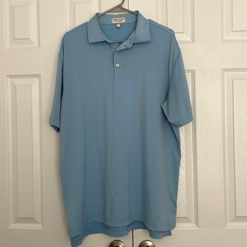Peter Millar Summer Comfort Blue Polo